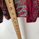 Boho Palazzo Pants Womens Small Floral Mandala Wide Leg Lightweight Rayon Flowy Red Photo 5