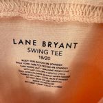 Lane Bryant  Swing Tee Womens Plus 18/20 Peach Short Sleeve Flowy Romantic Boho Photo 1