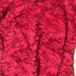Windsor [] medium red lace fitted button down dress Photo 2