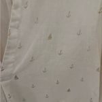 For Cynthia BEACHWEAR Linen Novelty sailboat anchor Print Coverup Tunic size S Photo 1