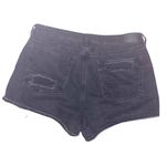 American Eagle  Outfitters Women's Black Distressed Hi-Rise Mom Shorts Photo 2