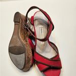 Dana Buchman  Red and Brown Cork Heels Photo 2