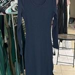 NEW Blue Bodycon Sweater Crewneck Ribbed Long Dress M Blue Size M Photo 2