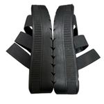 Steve Madden Calvina Black Three Straps Platform Sandal Photo 3