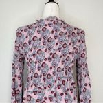 Calligraphie Boho Floral Smoked Romantic Long Sleeves Top Pink Size M Photo 5