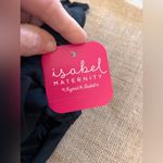 Maternity Swim NWT Ingrid & Isabel Black One Piece Halter Swimsuit beach summer Size M Photo 3