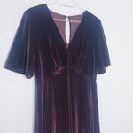 Baltic Born  Vivian Velvet Maxi Dress Short Sleeve New Without Tags Photo 7