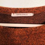 Opulence brown marled long sleeve crop top Size L Photo 3