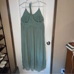 Free People Intimately Sage Elaine Slip Midi Dress Small Women Casual Sleeveless Green Photo 3