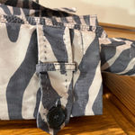 Jones New York  Zebra Print Button Up Trench Coat - Size Medium Photo 5