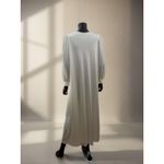 Vanity Fair  Vintage Long Nightgown Robe Peignoir Cream Lace Trim Button Front M Photo 1