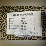 Niche geometric print vintage dress, black and gold, size small Black Photo 7