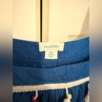 Sundance Blue Tassel Embroidered Festival Beach Dress Blue Pink White Size XS Photo 3