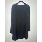 Soma  V-Neck Long-Sleeved Night Shirt Nightgown Women's Size XL Black Soft Photo 2