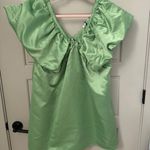 Day + Moon Babydoll Puff Sleeve Dress Green Size L Photo 1