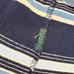 Vintage LRL Lauren Jeans Co Ralph Lauren Striped Lace Up 3/4 Sleeve Top Women S Blue Photo 8