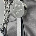 Juicy Couture  Pewter Gray Traveler Crossbody Faux Leather Adjustable Chain Strap Photo 5