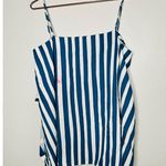 TOME x RTR Blue White Handkerchief Hem Striped Tank Top Size Medium Photo 6