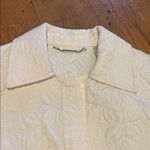 Sigrid Olsen  Quilted Winter White Old Money Trench Jacket Coat Medium Photo 3