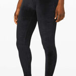 Lululemon  Wonder Lounge High-Rise Velvet Leggings 28” Black Size 8 Photo 0