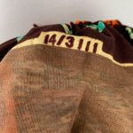 Handmade Dutch Wax Vlisco Retro One Shoulder Sheath Mini Dress One of a Kind Brown Photo 9