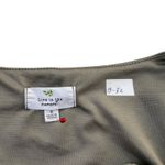 Live in the Moment Green/Gray Peplum Crop Top Women's Size Small | 13-32 Photo 5
