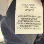 Lou & grey  Medium Linen Black‎ Romper With Zipper Pockets Waist Drawstring Photo 6