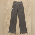 The Kript Women’s  Carpenter Denim Jeans Pepper Black-Gray Size XS Photo 6