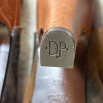 Donald J Pliner Heels Womens 10 Saddle Vishad Open Toe Distressed Leather Brown Photo 10