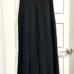 Carmen Marc Valvo Black Deep V Evening Dress Size 8 Photo 0