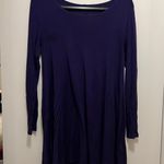 Boutique Purple Long Sleeve Swing Dress Photo 0