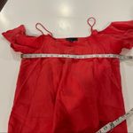 Blaque Label Blaque Label Red Sleeveless Off the Shoulder 100% Tencel Blouse Size L Photo 6
