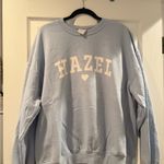 Hazel boutique Light Blue 'Hazel' Sweatshirt Size XL Photo 0
