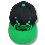 Space Invaders Hat OSFM Snap Back Hat Cap Embroidered Embroidery Unisex Hat Used Photo 2