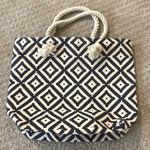 Summer & Rose  Blue & Cream Beach Tote Shopper Bag Photo 2