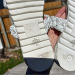 Marc Fisher  Jaimee White Leather Espadrille‎ Slide Sandals size  6 Photo 7