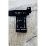 Forever 21 White Lace-Up Eyelet Bustier Crop Top - Size L Photo 4