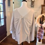 Red Boutique EUC Sealed With A Bow Light Grey Blouse Gray Size XL Photo 4