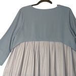 Atelier‎ Evene Paris Elegant Blue and White Women's pleated blouse sz small Photo 7