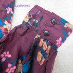 TOLANI burgundy floral shift dress roll shirt, women size 1X‎ Red Photo 9