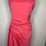 Calvin Klein Women's Orange Sheath Midi Dress Sz 6 Career Sophisticated Photo 5