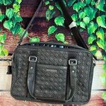 Vera Bradley  Quilted Laptop Travel Shoulder Messenger Shoulder Bag 14x9.5x3.5 Photo 0
