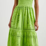 Rails Fawn Eyelet Sweetheart Midi-Dress in Island Green S Photo 0