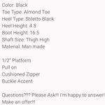 Thalia Sodi Black Women's Boots thigh high size 5.5 Photo 11