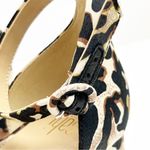 CAbi Kiki Leopard Print Adjustable Ankle Straps Closed Toe Block Heels Size 9 Photo 9