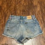Lee  Vintage Modern High Rise Embroidered Cutoff Jean Shorts Photo 1