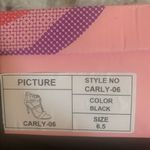 Via pinky Black Heels O-Ring Chain Open Toe Pumps 6.5 NIB Photo 6