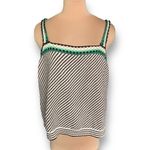 Lane Bryant  Striped Stitch Sweater Tank Crocheted Square Neck Neutral Pullover Photo 2