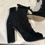 Sam Edelman  Yvie Boot Black Suede lace up sexy avant-garde night out size 7 Photo 7