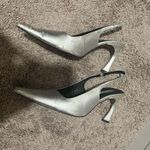Topshop matte silver heels Photo 0
